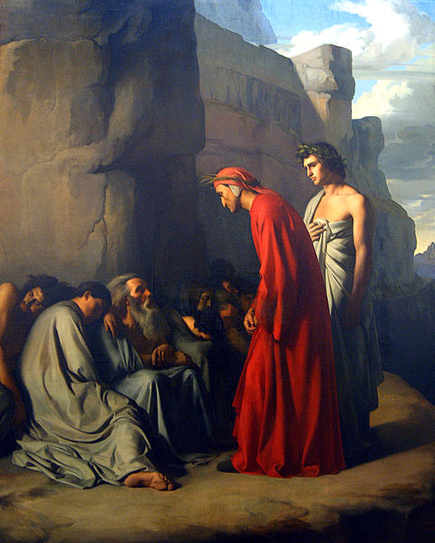 Dante and Vergil console the souls of the envious