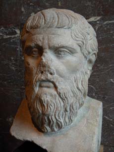 Bust of Plato.